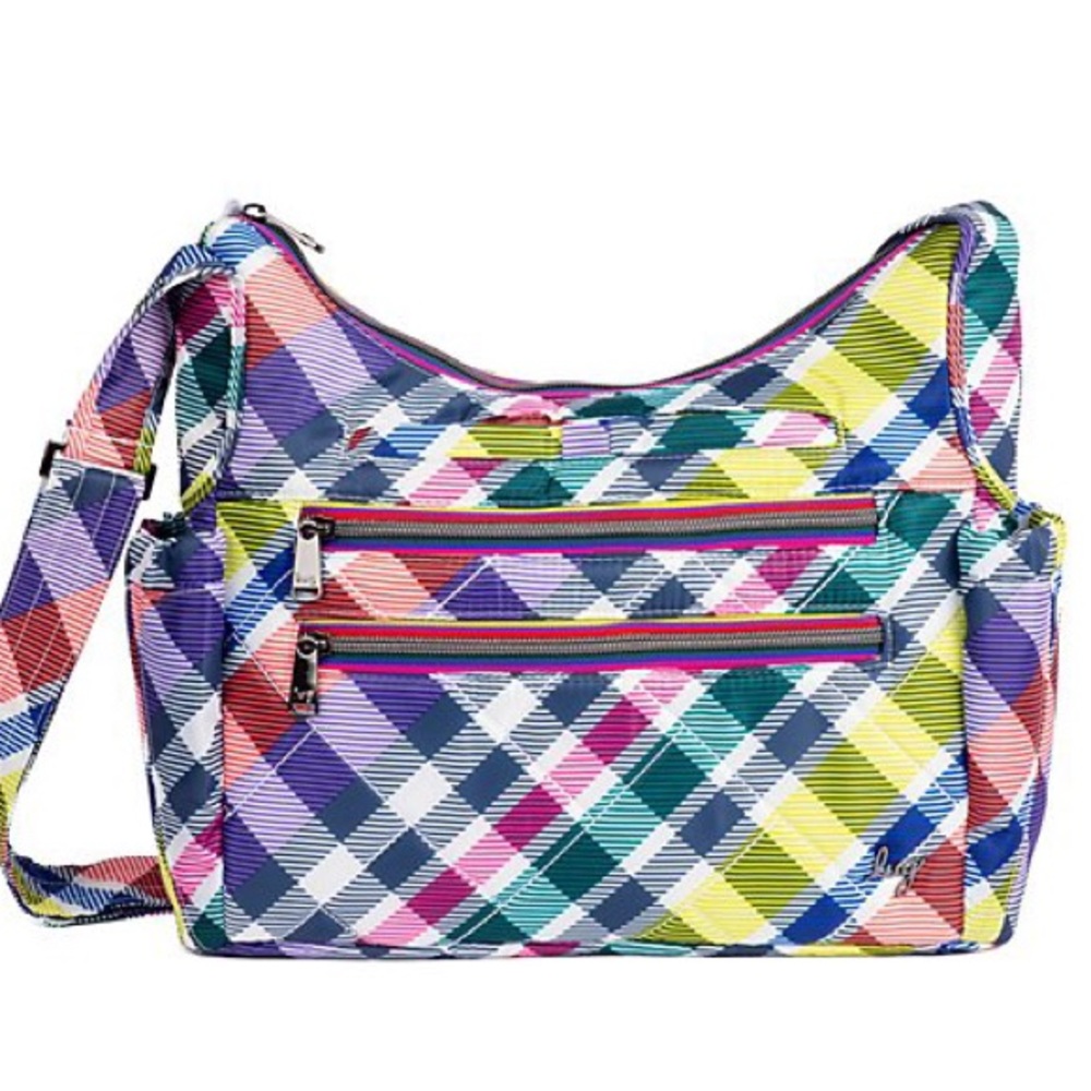Lug Multicolor Plaid Crossbody Bag
